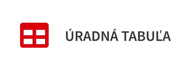 Úradná tabuľa baner